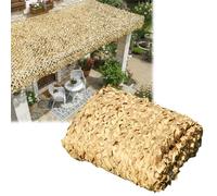 Generico Rete Mimetica ombreggiante Sabbia 2m 3.5m 4m 5m 6m 8m 9m reticolato da Camuffamento per Campeggio terrazzo Spiaggia Gazebo Decorazione Ombra(8x11 M)