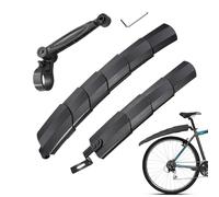 Generico Retractable Bicycle Mudguard Set - Adjustable Mountain And Road Bike Fenders | Front And Rear Mudguard Kit | Universal Telescopic Mud Guards for Anđ Road Cycling