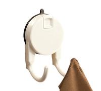 Generico Retractable Suction Cup Hooks, Reusable Bag and Towel Hanger, Removable Hooks for Bathroom, Kitchen, Shower, Glass Doors, Mirrors, Tiles, Robes, and Household Organization