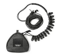 Generico Retractable Washing Line -Retractable Wash Mounted Extendable Clothesline Duty Clothes Line With Automatic Retraction Home Collection Black Metal Rack With Double Hanging