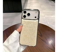 Generico Retro Crocodile Texture Synthetic Protective Case for iPhone 17/16/15/14/13 Pro Max,Full Body Rugged Shockproof Protection Cases with Camera Lens Protector