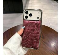 Generico Retro Crocodile Texture Synthetic Protective Case for iPhone 17/16/15/14/13 Pro Max,Full Body Rugged Shockproof Protection Cases with Camera Lens Protector