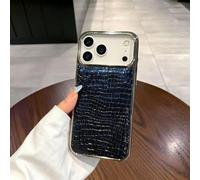 Generico Retro Crocodile Texture Synthetic Protective Case for iPhone 17/16/15/14/13 Pro Max,Full Body Rugged Shockproof Protection Cases with Camera Lens Protector