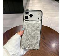 Generico Retro Crocodile Texture Synthetic Protective Case for iPhone 17/16/15/14/13 Pro Max,Full Body Rugged Shockproof Protection Cases with Camera Lens Protector