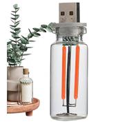 Generico Retro Glass Table Lamp - LED Touch Control Lantern for Bedroom Decor | Dimmable with Soft Glow Shade, Elegant Accent Lighting for Nursery Kitchen Dorm Indoor Home Office Use