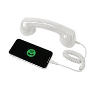 Generico Retro Phone Handset Wired Audio Handle Speaker Receiver | with Microphone Phone Receiver for Cell Phone for House School Halloween Party Office Work Video Conferences Calls Christmas