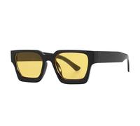 Generico Retro Square Sunglasses - Fashionable UV400 Protection Eyewear | Lightweight Full Frame Sun Glasses For Driving, Fishing, And Festivals, Ergonomic Shatterproof PC Shades For Men And Women