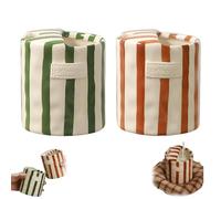 Generico Retro Striped Hand-Painted Ceramic Mark Hand-Held Cup, for Milk Coffee Juice Latte Hot Cold Drinks, Heat-Resistant Non-Slip Double-Enjoy Cup, Gift Drinkware (coffee+green)