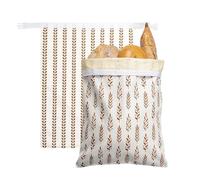 Generico Reusable Beeswax Bread Bags 2 Pack Cotton Bread Storage Bags Large