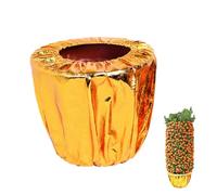 Generico Reusable Breathable Golden Planter Sleeve | Golden Plant Pot Covers, Decorative Flower Pot Cover, for Indoor Outdoor Garden Balcony Home Wedding Party Decor