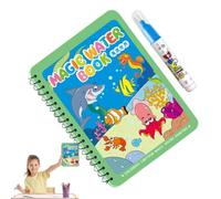 Generico Reusable Drawing Water Coloring Activity Book - Water Painting Book Learning Toy Set, Educational Sensory Art Practice Activity System, Free Ẃater Drawing B́ook Kit With Early Learning Sk