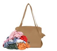 Genérico Reusable Grocery Bags - Foldable Storage Design, Durable Fabric Material, Reinforced Handles, Large Capacity | Supermarket Shopping, Moving Day Carrying, Outdoor Picnic, Travel Tote Use, Kaki