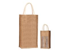 Generico Reusable Linen Protector Tote Pouch with Compartment Wine Bags
