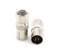 Generico RF Female to F Male Adapter - Coaxial Converter | TV Cable