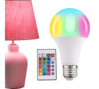 Generico RGB Light Bulbs - 6 Moods LED Bulbs, RGB Bulb | LED Color Changing Light Bulb with Remote Control 5W E27 Dimmable RGB Light Bulbs for Birthday