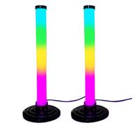 Generico RGB Rechargeable Sound Control Light - Wireless Rechargeable RGB Rhythm Light, Noise Cancellation, 16 Display Modes, Remote Control Color Changing TV Backlight