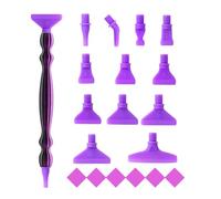 Generico Rhinestone Drill Pens, DIY Craft Tools, 15cm Bead Dot Pens, Alloy Handle, Rhinestone Art Pen with Threaded Nib, Crafting Supplies for Adults Beginners Artists Home