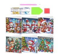 Generico Rhinestone Painting Greeting Cards, Sparkling Blessing Postcards