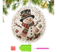 Generico Rhinestone Painting Kits Sparkling Christmas DIY Craft Ornament