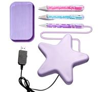 Generico Rhinestone Pen - Gems Painting Vacuum Pen, USB Powered 5VA1/2A Wax Free Bead Tools With Tray | Rhinestone Painting Pens Electric,for Christmas Home Decor DIY Craft Adults Beginnerss