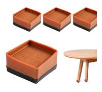 Generico Rialzi Per Gambe Del Tavolo,Set di 4 Piedini Quadrati Elevatori per Mobili - Alzate Divano,per Camera da, Soggiorno, Cucina, Lavanderia, Studio, Appartamento, Fattoria ed Elettrodomestici
