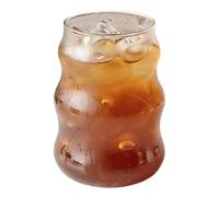 Generico Ribbed Glass - 530ml Vintage Wavy Cute Drinking Glass