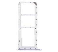 Generico Ricambio Compatibile con Samsung Galaxy A14 4G SM-A145F A145F (Non con 5G) Try Tray Vassoio Slitta Porta Scheda Dual SIM Card Sim 1 + Slot SIM 2 + alloggio Lettore Micro SD (Silver)