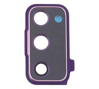 Generico ricambio COMPATIBILE con Samsung Galaxy S20 FE 5G / Galaxy S20 FE G780 G781 vetro posteriore vetrino scocca lente obbiettivo+Cornice RING rear fotocamera BACK camera (Purple)