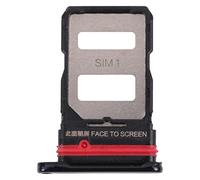 Generico ricambio Compatibile con Xiaomi Mi 11T / 11T Pro 21081111RG Try tray Vassoio alloggio porta scheda Dual SIM Card NANO Sim 1 + SLOT SIM 2 slitta lettore CARD READER (Nero)