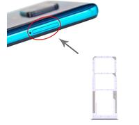 Generico ricambio compatibile con Xiaomi Redmi 9 REDMI NOTE 9S Carrello Vassoio (COLORE SILVER) alloggio tray porta scheda nano Sim1+ SIM 2 + SLOT SLITTA Alloggio Memoria Micro Sd CARD (BIANCO)