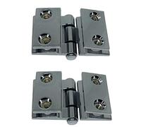 Generico Ricambio Kit Coppia Cerniera Stile Libero Argento Megius STLI009