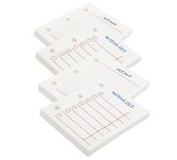 Generico Ricariche per Planner a Fogli Mobili Carta Resistente e Facile da Inserire 4 Pezzi Design a Tre Fori per Scrivere Diari per Studenti e Uso Quotidiano