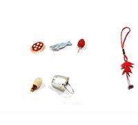 Generico RICEVI 5 Oggetti TIPICI Pizza Pesce Secchio Fiasco Pomodoro per PASTORI 7 10 CM PRESEPE San Gregorio ARMENO Artigianali Shepherds Crib Portachiavi Omaggio