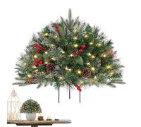 Genérico Riempimento per Urne, Albero di Natale Preilluminato per Esterno, Rami Brillanti con Luce per Cimitero Inverno Giardino Sentiero Portico Esterno Autunno