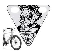 Genérico Riflettori per bicicletta notturna - Segnale di sicurezza per ciclismo, piastra triangolare posteriore decorativa per commutare ciclismo notturno montagna e strada