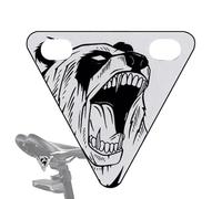 Genérico Riflettori per bicicletta notturni, segnale di avvertimento da ciclista, targa decorativa triangolare per famiglia adulti bicicletta montagna bambini ciclismo urbano strada