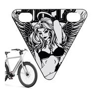 Genérico Riflettori per bicicletta, segnale di sicurezza per ciclismo, piastra decorativa triangolare per famiglia, adulti, mountain bike, bambini, ciclismo, città, strada