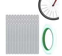 Generico Riflettori per Raggi di Bicicletta,36 Pezzi Impermeabile per Sicurezza | Clip Riflettenti per Mountain Bike E Ciclismo,per Ciclisti Adulti E Bambini Escursioni Notturne in Bicicletta