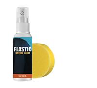 Generico Rigenerante per Gomma,50 Ml Agente Resistente Sbiadimento - con Spugna Rigenerante per Cruscotto Auto,per Rivestimento Cruscotto Sedile Bracciolo Camion Tappezzeria Veicolo Moto