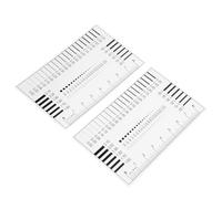 Generico Righello di Precisione 2 Pezzi per Rilevamento Difetti e Misurazione Linea Grafico di Confronto per Analisi Crepe e Macchie