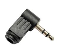 Generico Right Angle Jack Plug - 3 Pole Audio Terminal, DIY Cable Extension, Stereo Male Converter | Microphone Assembly, AUX Modification, Sound Equipment, Music Production, Setup, Vehicle