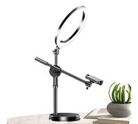Generico Ring Light Overhead - Montaggio di telefoniale, supporto per montaggio per fotocamera sopraelettrica - supporto per treppiede per montaggio per telecamera per la testa per streaming live, ist