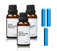 Generico Rinnova Plastiche Auto, 2025 Nuovo Kit Pulizia Auto Trattamento Completo per Tutte Le Plastiche Esterne ed Interne Auto, Protegge e Ravviva Plastica e Gomma Auto (3PCS)