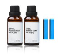 Generico Rinnova Plastiche Auto, 2025 Nuovo Kit Pulizia Auto Trattamento Completo per Tutte Le Plastiche Esterne ed Interne Auto, Protegge e Ravviva Plastica e Gomma Auto (2PCS)