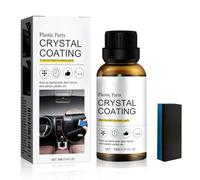 Generico Rinnova Plastiche Auto Nero, 2025 Nuovo Ceramica Trim Coat Kit, Protegge e Lucida Cruscotti e Superfici in Plastica, Protezione UV Asciugatura Rapida Antisbiadimento per Auto Moto (1 Pezzi)