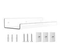 Generico Ripiani Galleggianti Acrilico - Organizzatore Piante Trasparente | Espositore Dischi Muro | Per Bagno Ufficio Soggiorno Cucina Camera Studio Negozio Hotel Galleria Decor