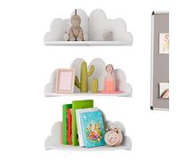 Generico Ripiano Angolare,3 Pezzi Ripiano Organizzatore Galleggiante | Ripiani Espositivi In Legno Per Angolo - Per Arredamento Casa Libri Giocattoli Camera Da Letto Camera Bambini Bagno Ufficio