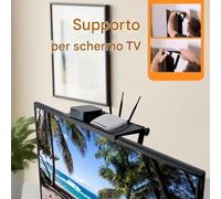Generico Ripiano Per Mobile TV - Supporto Da Parete Per Monitor PC | Bracket Risparmio Spazio Per DVD Sound Bar Altoparlanti Telefono Router Fotocamera Streamer Casa