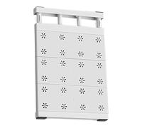 Generico Ripiano tensionatore per armadio - Acciaio al carbonio, divisorio regolabile, di partizione per ripiani | per l'organizzazione del guardaroba, la pianificazione dello spazio nell'arma