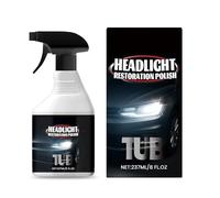 Generico Ripristinante per Fari - Spray Rinnovo Fari 237ml,Spray Ripristino Antiossidazione per Pulitura Lucidatura Detailing Rimozione Veicolo Auto